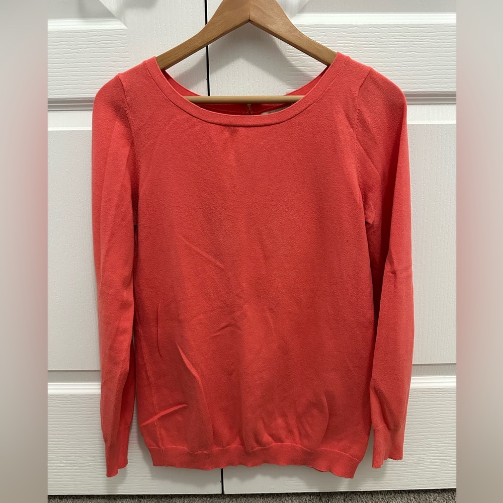 Banana Republic Coral Scoop Neck Lightweight Sweater